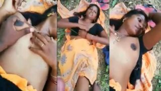 Wanita nakal puaskan nafsu dengan kekasih di alam terbuka gaya Tamil