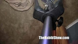 Arab amatir berbulu menggila di pantat hitam yang montok