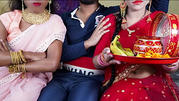 Gairah Malam Karwa Chauth: Rayuan Panas Istri Desi yang Menggoda