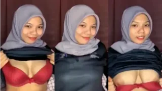 Rista Berjilbab dengan Payudara Mulus Menggoda