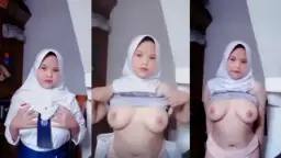 Vika Karina, Gadis SMA Berhijab dengan Tubuh Seksi dan Montok