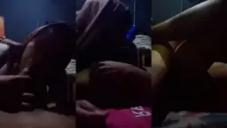 Jilbab Ungu Mengulum Batang Ganas