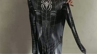 NGENTOT HABIS-HABISAN CEWEK COSPLAY SPIDERMAN HITAM SAMPAI MUNCRAK BERKALI-KALI – FILM PANAS INDONESIA PALAX