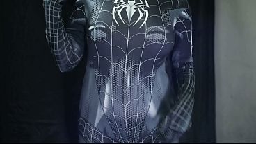 NGENTOT GILA CEWEK INDO COSPLAY SPIDERMAN, MEMEKNYA BASAH BANGEET SAMPE BECEK!