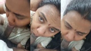 Desi montok sange ngemut kontol kekasihnya sampe crot.