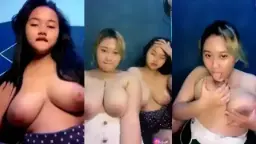 Duo cewek live brutal, toket ngajak crot.