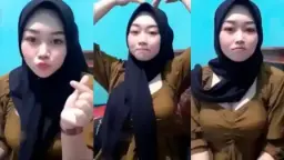 Hijab montok goyang live bikin keluar nafsu.