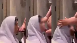 Jeje Hijab Buka BO, Viral Goyang Hot Sampai Basah