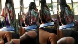 orang mesum ngencengin kontolnya ke cewek asing di bis umum