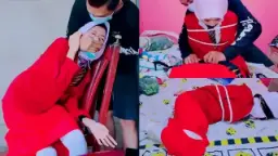 Ukhti ABG SMP Hijab Diikat BDSM, Nahan Rintih Sambil Digoyang