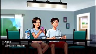 Ibu tiri berhenti di pintu… lalu berbalik (18+), siap menggoda.