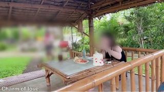 Di luar sama orang asing, Thai, nafsu menggelora di tempat umum.