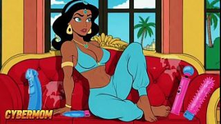 Putri Jasmine punya kontol gede tumbuh di selangkangannya. Dongeng Arab kartun buat dewasa.