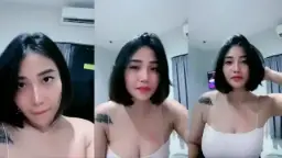 Babygurl Yourbae Live tanktop putih, bikin ngaceng lihat lekukannya